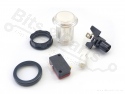Drukcontact Arcade/Joystick transparant wit met verlichting 24,2mm